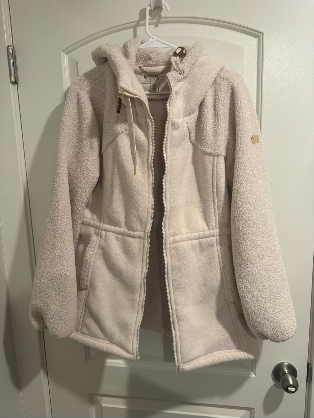 Koolaburra by UGG Women's Hooded Teddy Jacket in Light Cream